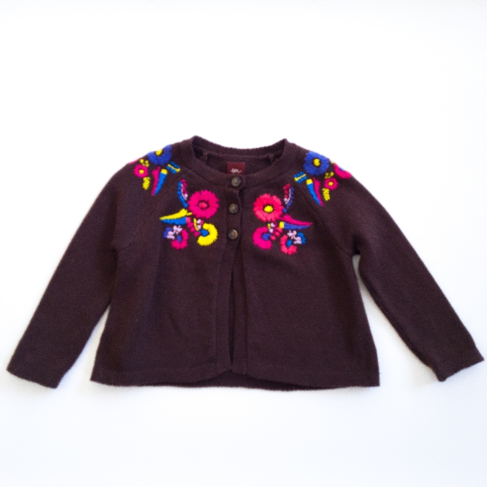 Tea Collection Embroidered Cardigan
